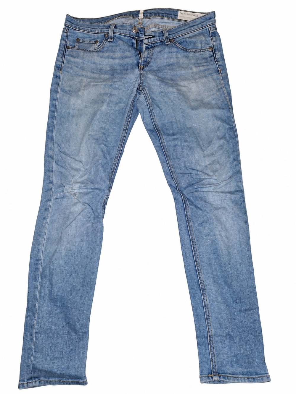 rag & bone Light Blue Straight-Leg Women's Jeans